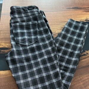 Liverpool Black and White Checkered Pants